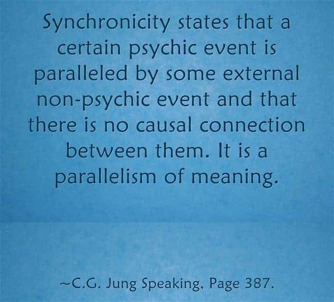 synchronicity psychic meaning speaking