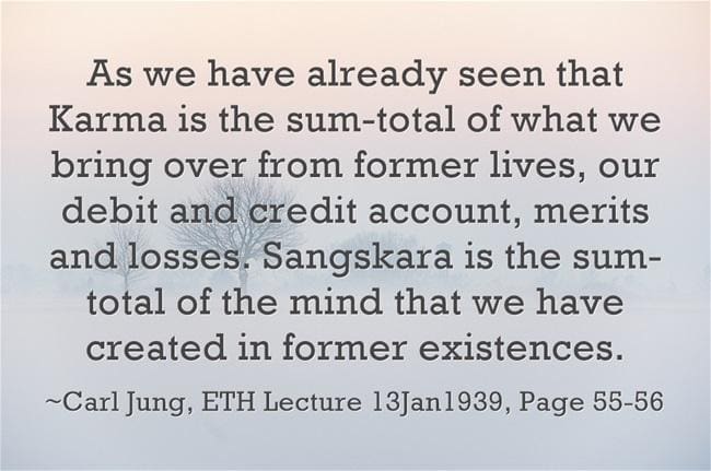 Carl Jung on "Karma" Anthology 1 146 Karma
