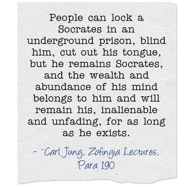 Carl Jung: Socrates naivete is his greatness,... 2 083 Socrates