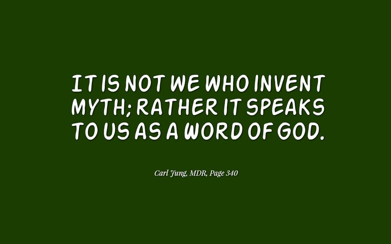 Carl Jung: The mythological aspect means religious attitude. 2 3 myth