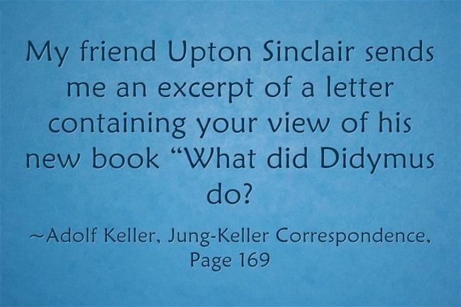 Carl Jung to Upton Sinclair 1 043 Upton
