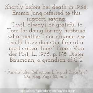 009 shortly before her death in 1955 emma jung referred to this