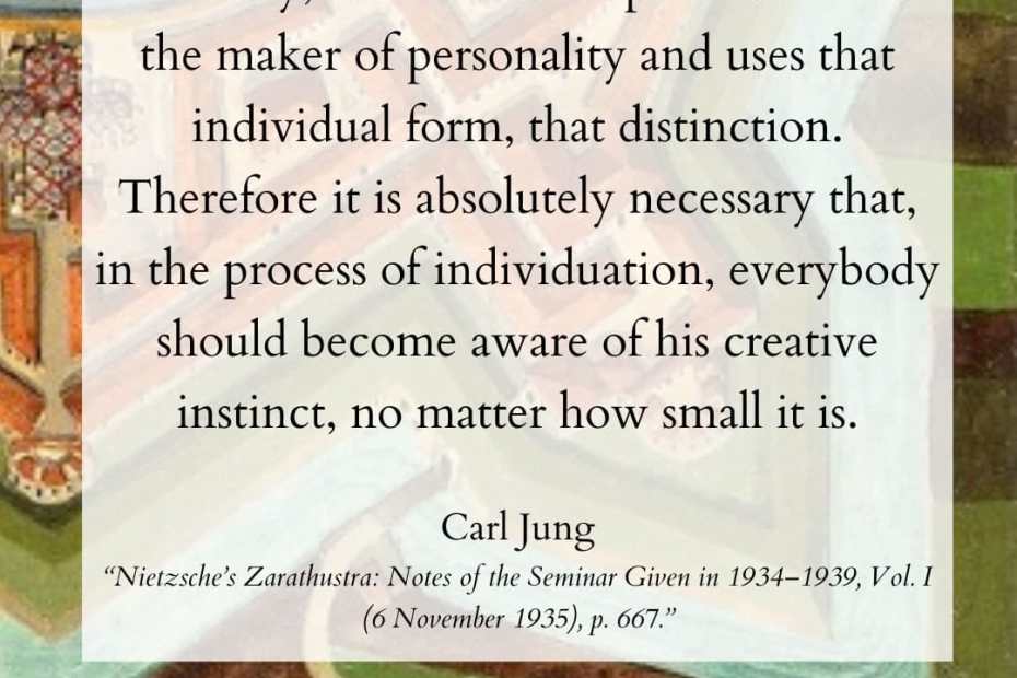creative individual personality individuation nietzsche zarathustra