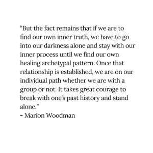 Inner Truth Dark Marion Woodman Woman