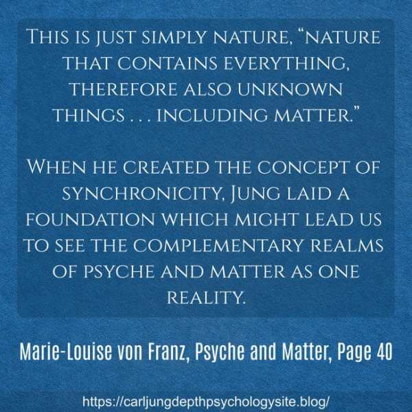 psyche nature matter synchronicity