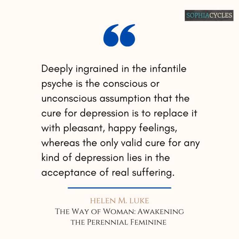 psyche unconscious feeling suffer feminine depression luke